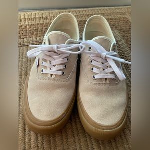 Vans tan suede shoes